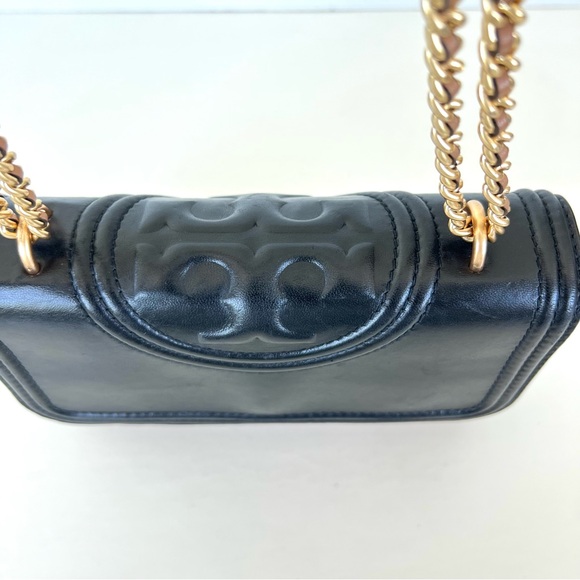 TORY BURCH Fleming Small Quilted Multi Colorblock Leather Crossbody Shoulder Bag - Picture 9 of 15